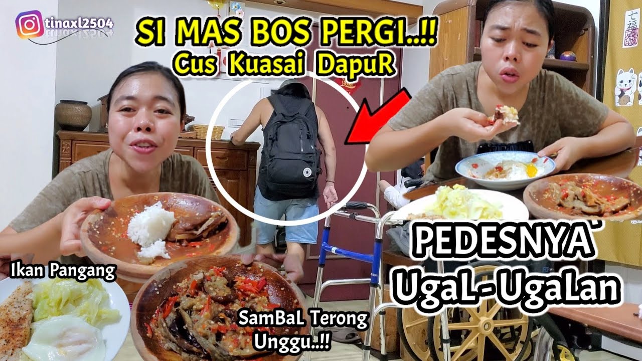 Kapok..!! PEDESNYA SambaL Terong Pangang Hoah