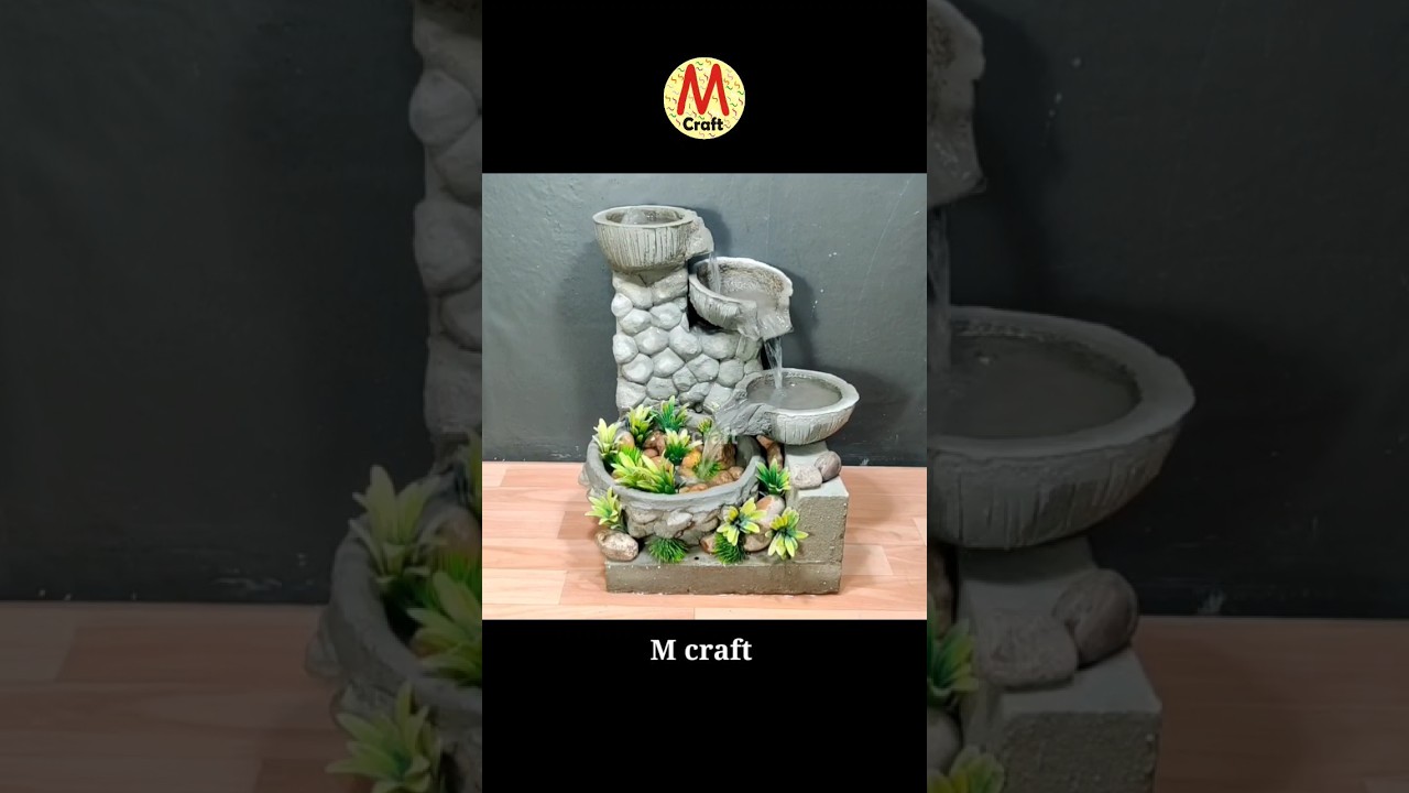 cement fountain ❤️