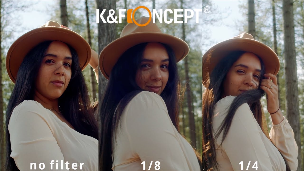 BLACK DIFFUSION FILTER COMPARISON | K&F Concept Black Diffusion Filter 1/4 vs 1/8