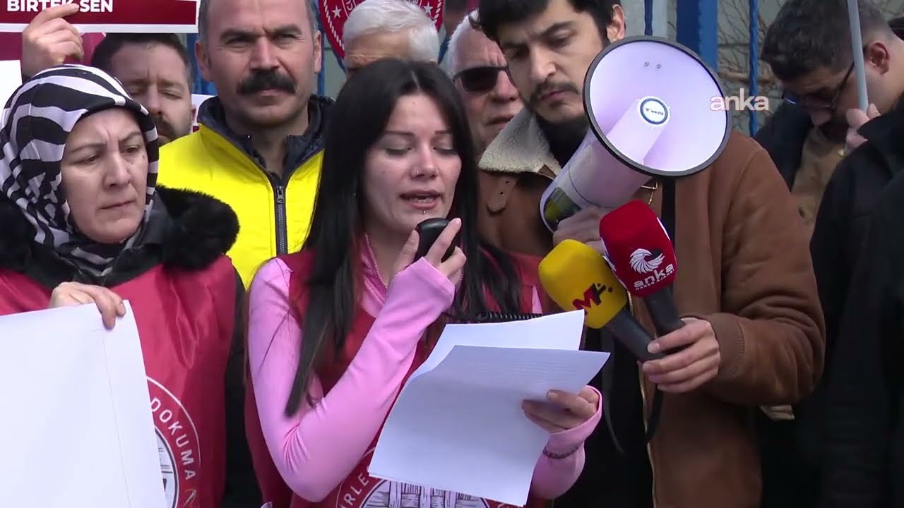 Şık Makas işçileri, Çalışma ve Sosyal Güvenlik Bakanlığı önünde açıklama yapıyor / Ankara #Canlı