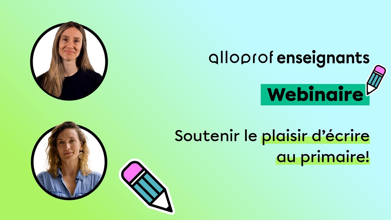 Soutenir le plaisir d'écrire au primaire!