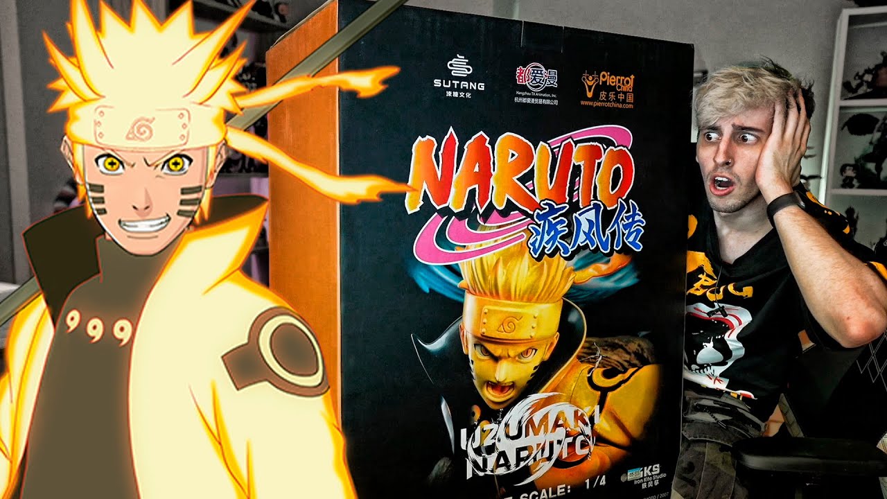 ABRIENDO UNA CAJA GIGANTE DE NARUTO | Robleis