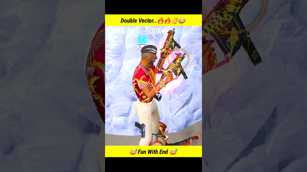 Power Of Double Vector 1vs4 Red Number Cluth 🔥🔥🤯😎 || @funwithsrbyt|| #freefire #ytshorts #ytshorts