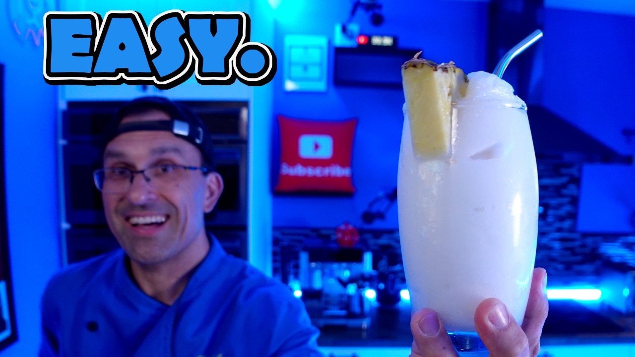I Made AWESOME Pina Coladas in a Ninja Slushi