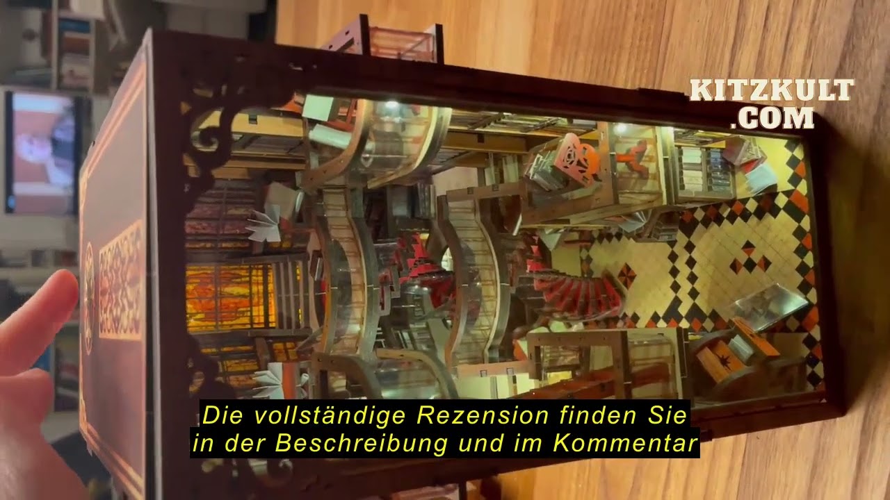 Produktbewertung MiniCity Book Nook Kit, DIY Miniatur Puppenhaus Bücherecke Kit-Sleeping Beauty