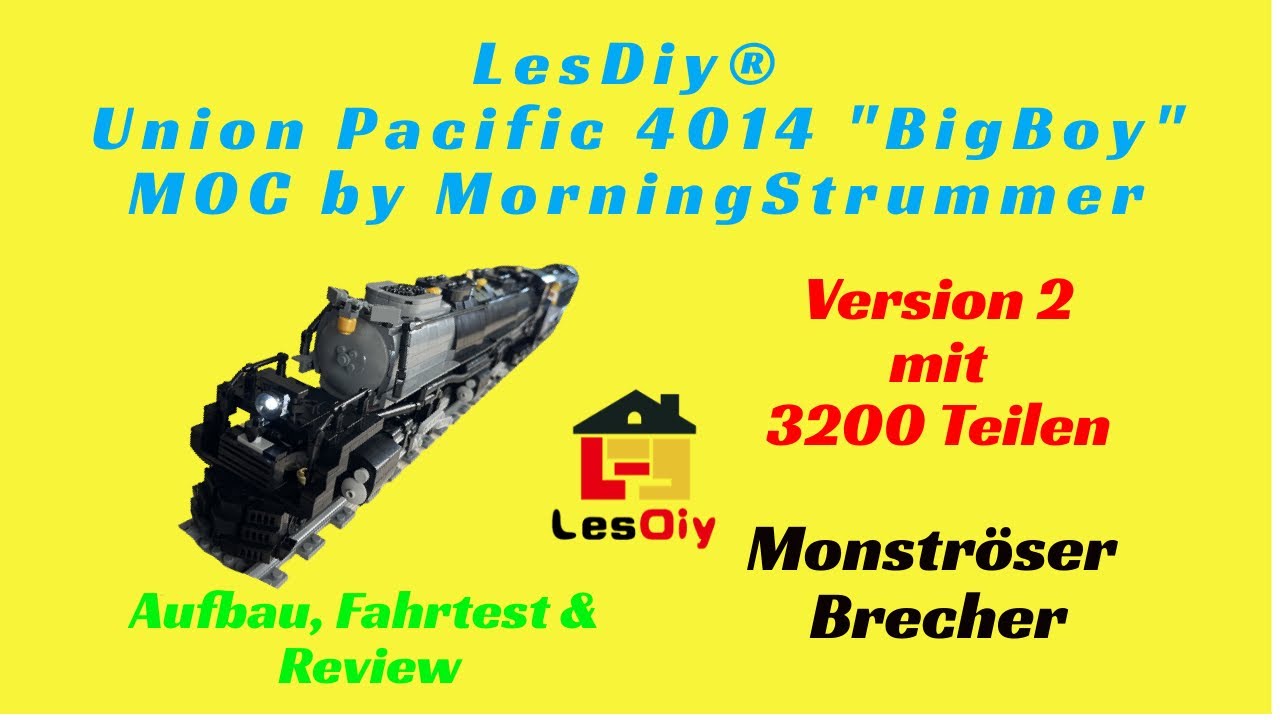 MÄCHTIG Monströser Brecher - Big Boy MOC Union Pacific 4014 by Morningstrummer