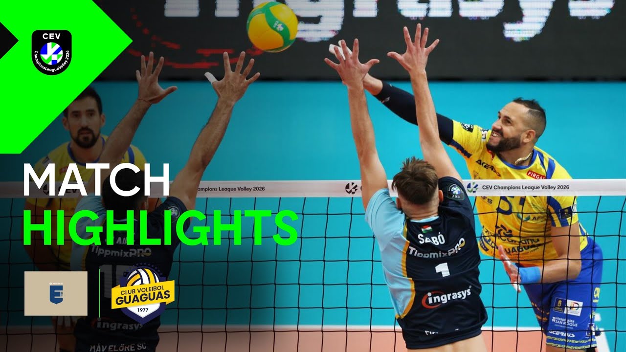 Highlights | M&Aacute;V Foxconn SZ&Eacute;KESFEH&Eacute;RV&Aacute;R vs. Guaguas LAS PALMAS | CEV Champions League Volley 2026
