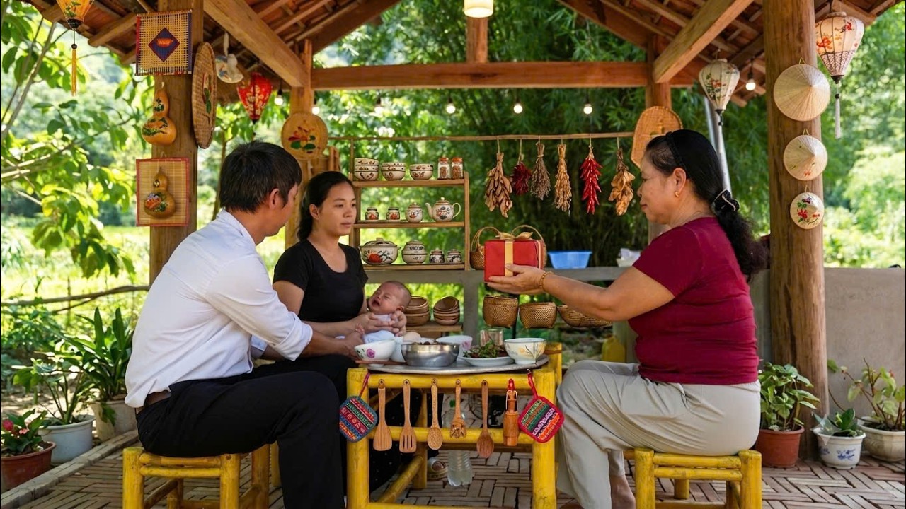 Single mother Trieu Thom happily accepts the affection of CEO Hung and his mother.
