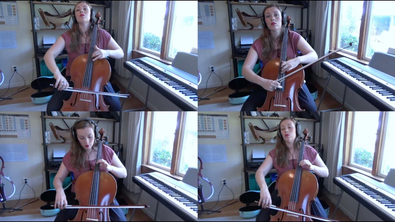 Vivaldi - Winter (Largo) - Cello Quartet Cover - Caitlin Morris