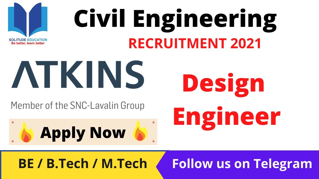 ATKINS Recruitment 2021 | Civil Engineering Jobs | Private Jobs For Civil Engineers
