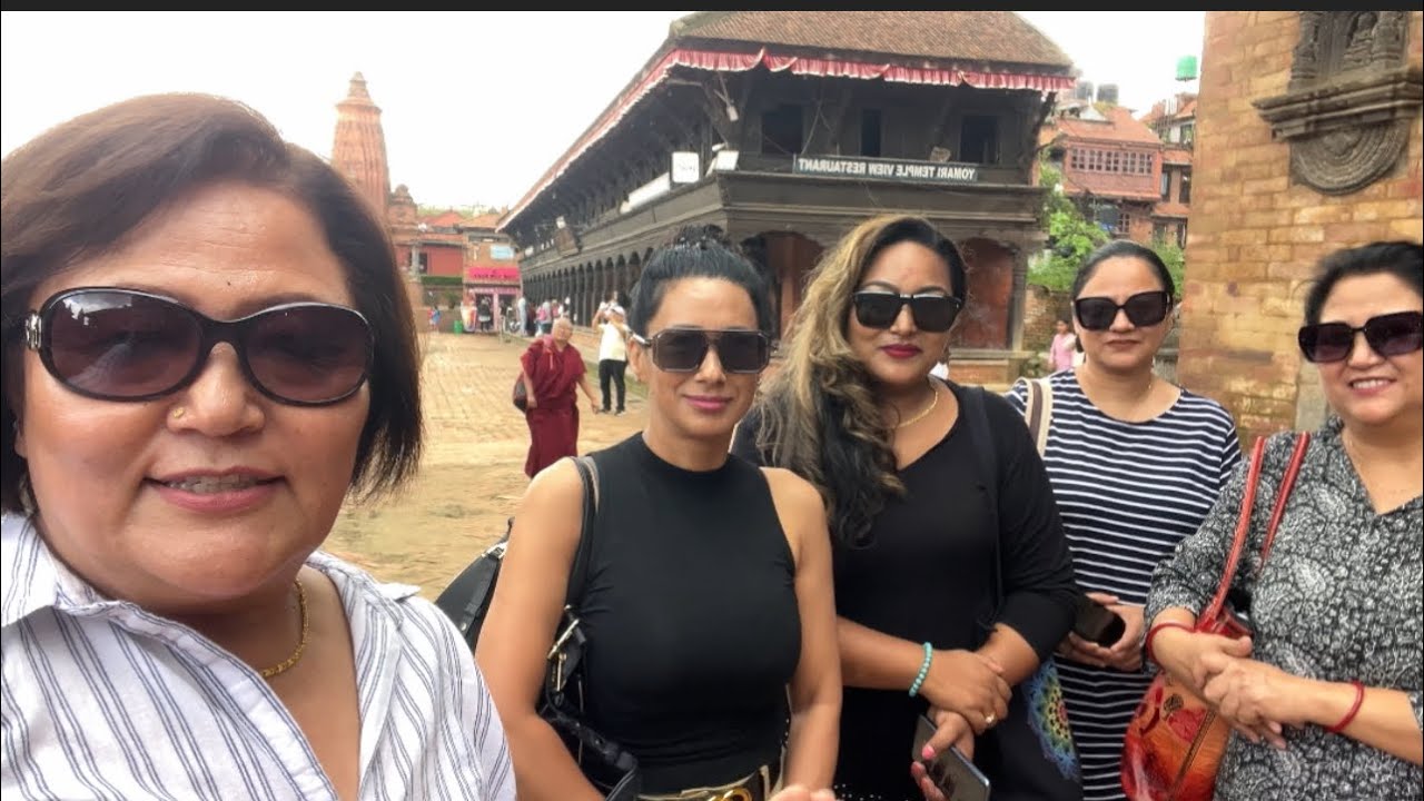 Exploring the Bhaktapur Durbar square  with friends,Newari food,jujudhau, saree exhibition 2024