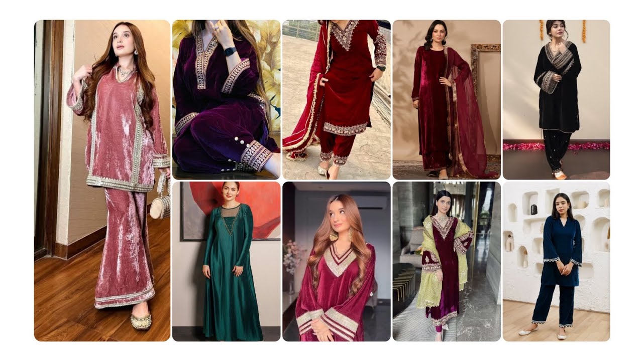 Plan velvet suit design 2026🎀 /velvet suit stitching ideas /velvet beautiful party wear suit #viral 