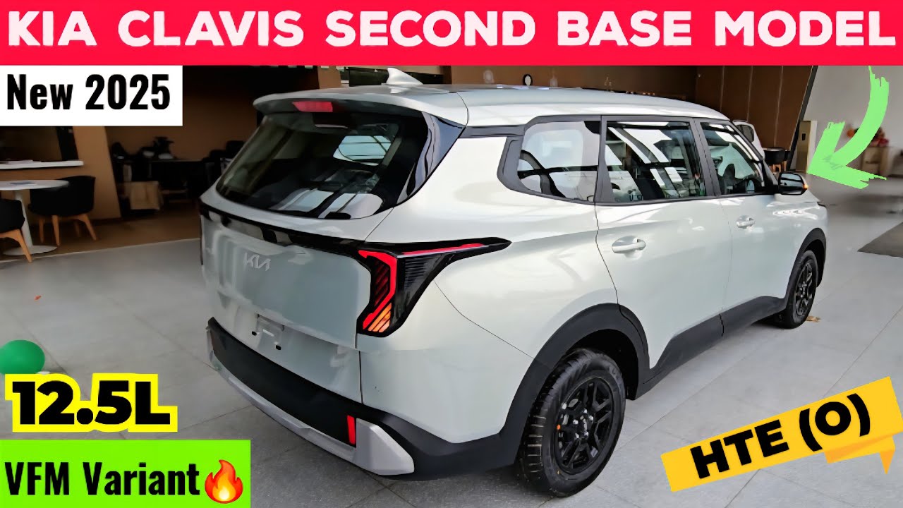KIA Carens CLAVIS HTE (O) 2025 Review 🔥 Clavis Second BASE Model VFM Variant #clavis #carensclavis