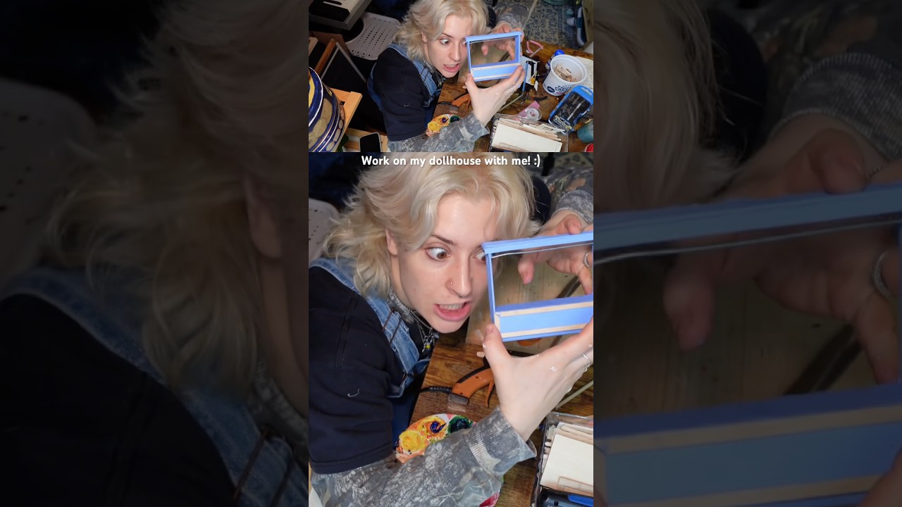 Check out my dollhouse series :) #dollhouse #craftvlog #series #craftwithme #diy #shorts #nyc #vlog