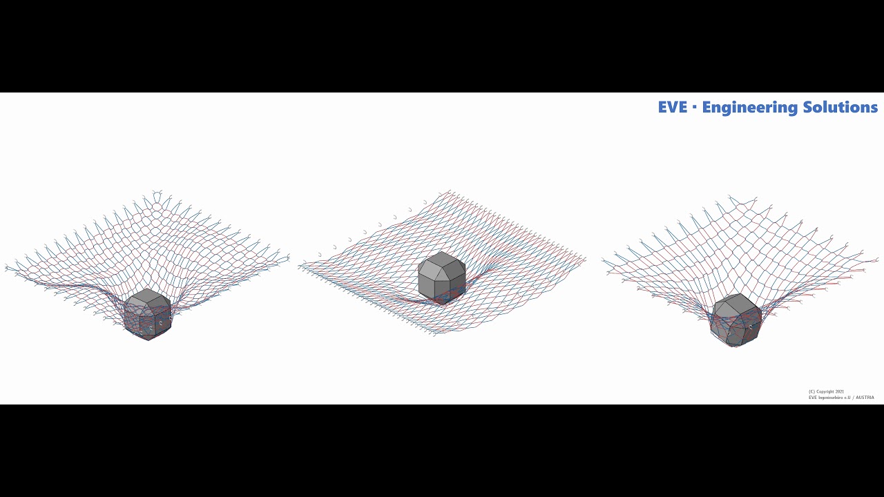 FEM &ndash; Rockfall Protection System (Rockfall Simulation)