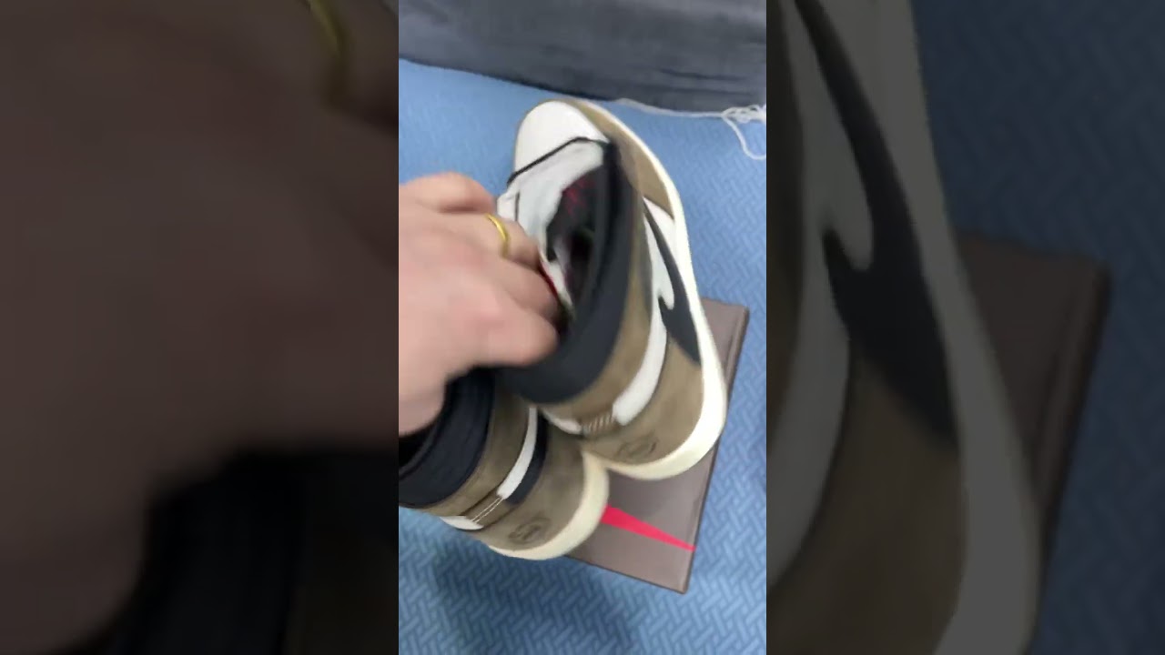 Unboxing + Reviews Air Jordan 1 High Retro Travis Scott Mocha