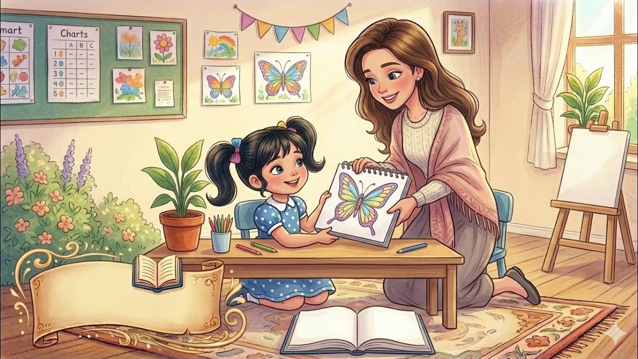 قصه سر الفراشة الملونة