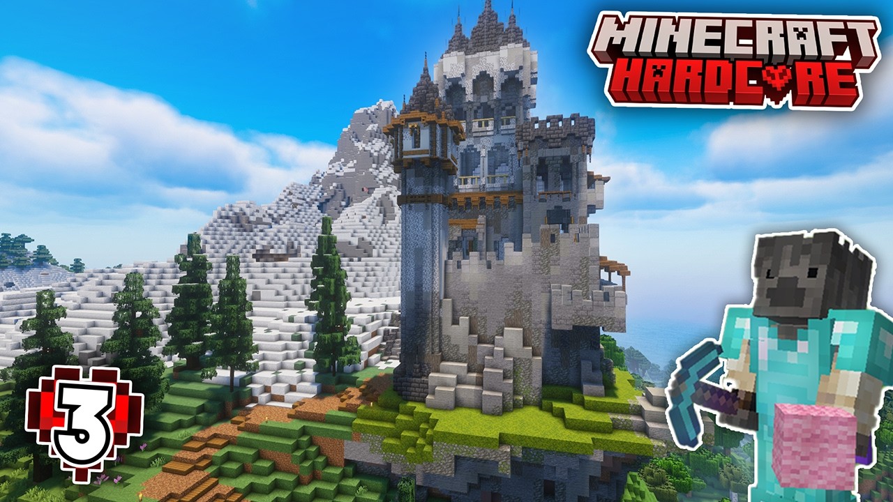 I Spent 100 Days Building a CLIFFSIDE CASTLE in Hardcore Minecraft | 1.21 - Episode 3