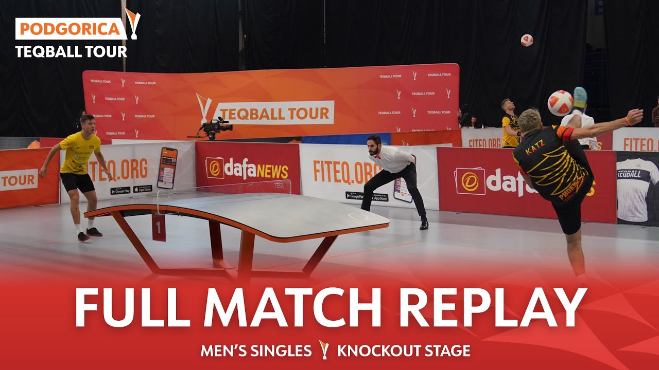 Teqball Tour - Podgorica | Men's Singles, Knockout Stage | A. Györgydeák vs B. Katz