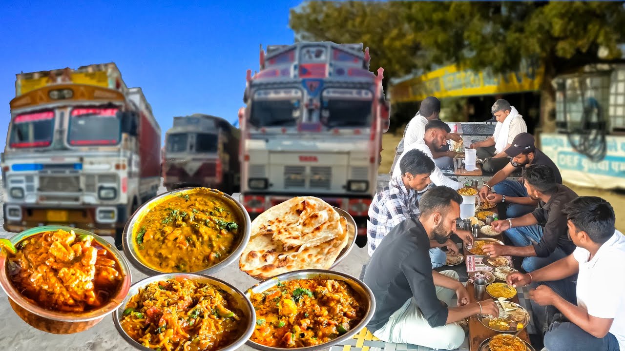 Truck Driver साहब की लाइन on rajpurohit hotel truck driver food 