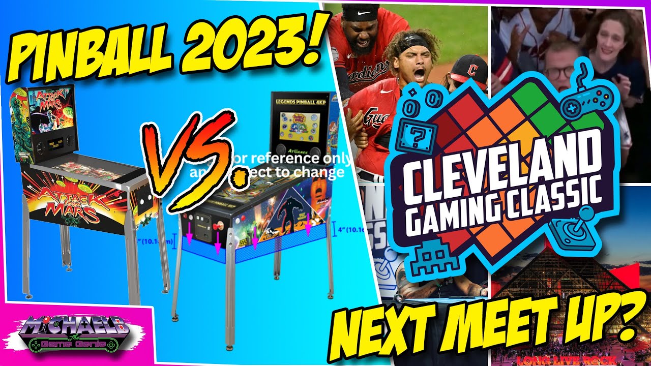Arcade1Up Pinball vs. AtGames Pinball 4KP in 2023 & Cleveland Gaming Classic Meet Up