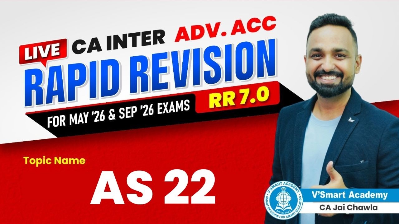 06 | AS 22 | Rapid Revision 7.0 | May'26 & Sep'26 | CA Inter Adv. Acc | CA.Jai Chawla