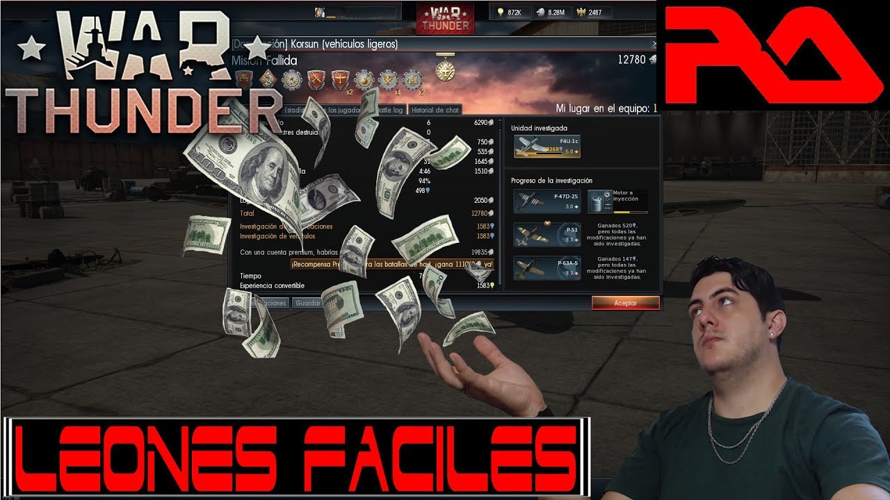 War Thunder # Como ganar leones facil