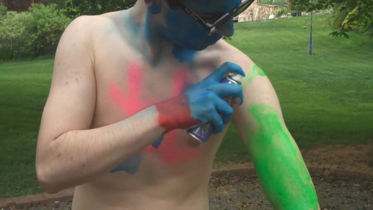 Crazy Blue Man Attacks!