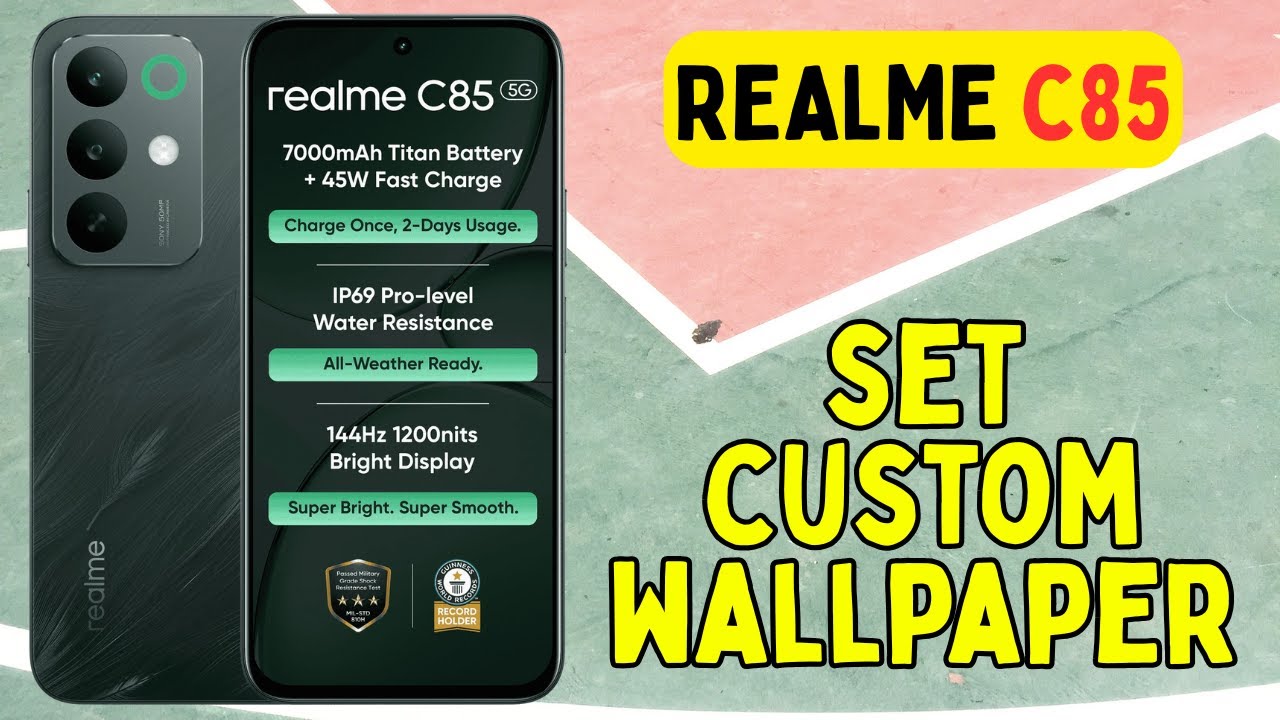 Как установить пользовательские обои на Realme C85 || Как установить пользовательские обои || Нас...