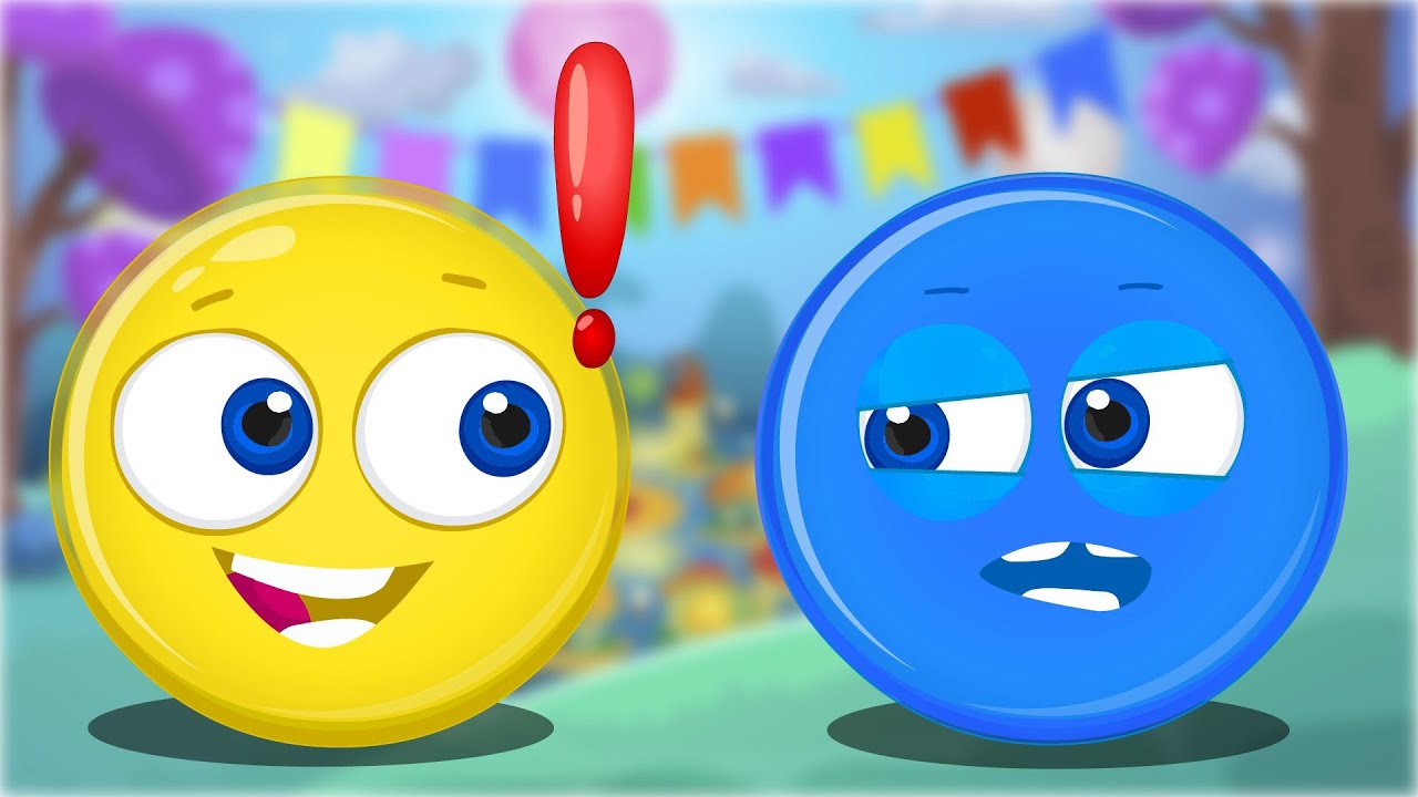 Blue Or Yellow? Which Color Is THE BEST? Funny Cartoons for kids. Op And Bob.