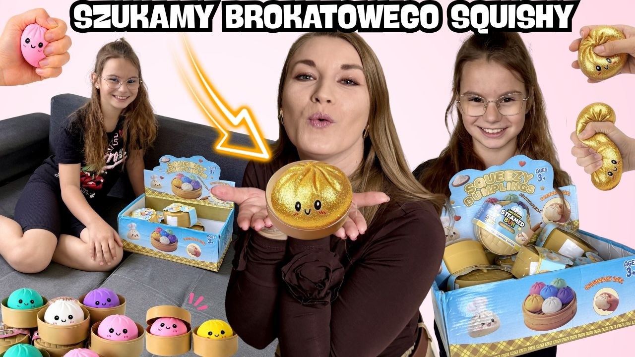 Znajdziesz szybciej brokatowego Squishy Dumplings WYGRYWASZ🤩🥟Viralowe pierożki z chińczyka💖🥟🥟🥟