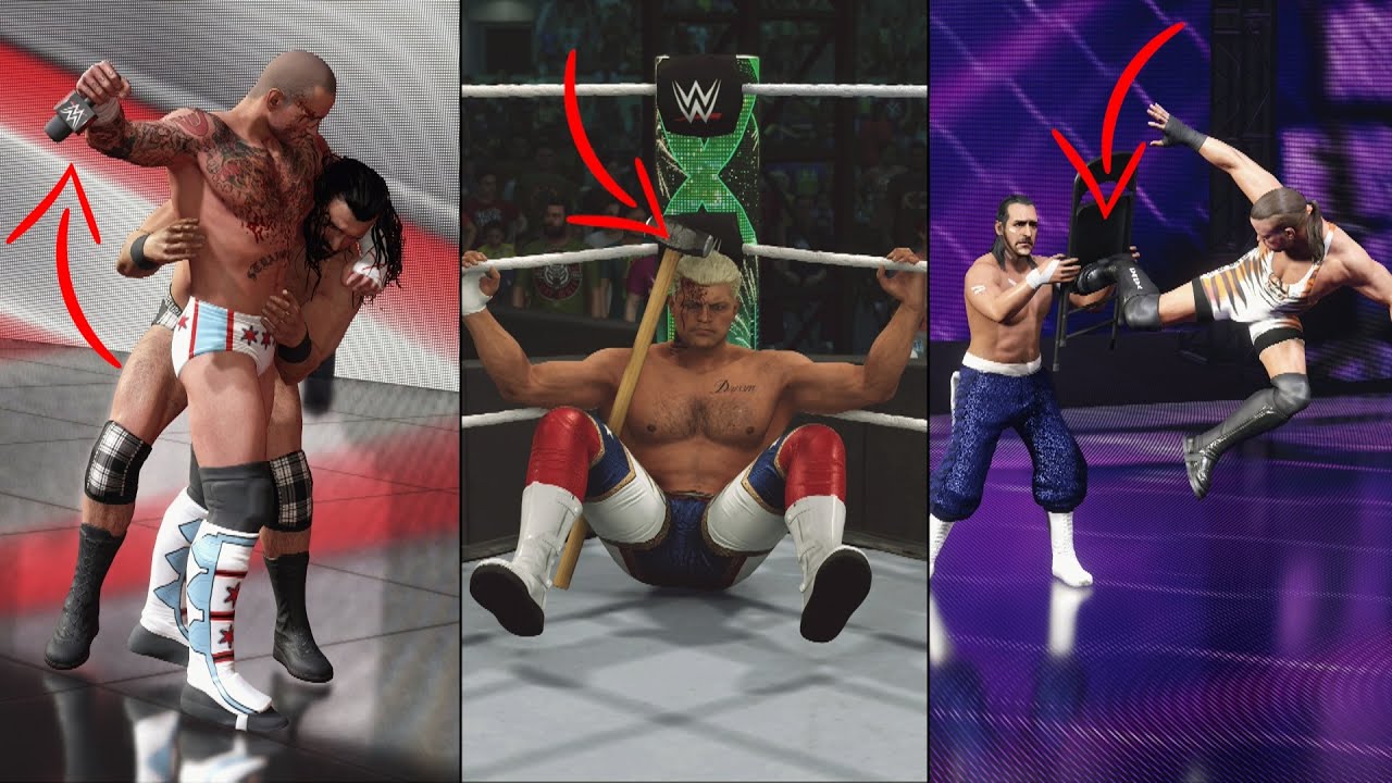 WWE 2K24: 22 Amazing Details When THESE Superstars Grab THESE Weapons