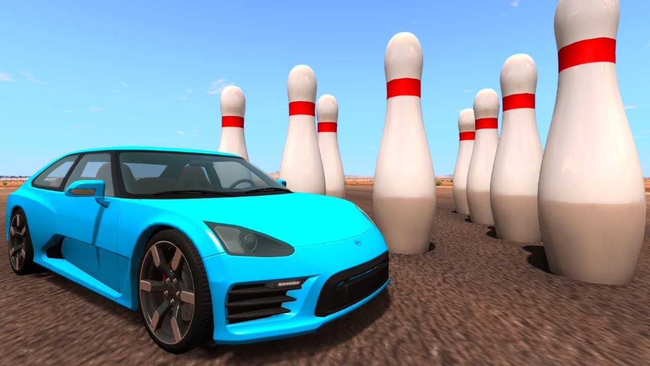 BIL-BOWLING // BeamNG.drive [Dansk]