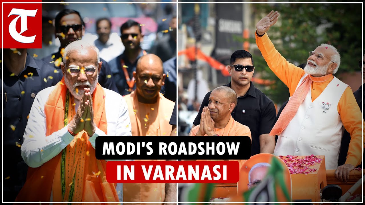People turn up in large numbers for PM Modi's roadshow in Varanasi