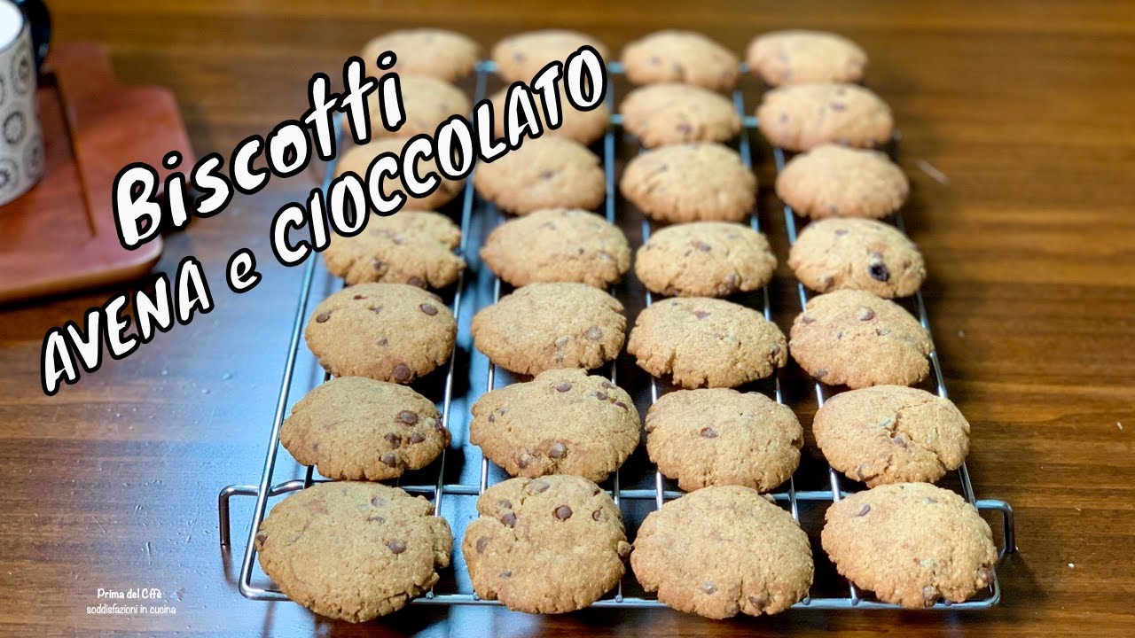 sani e leggeri BISCOTTI AVENA E CIOCCOLATO senza uova e senza latticini | Prima del caffè