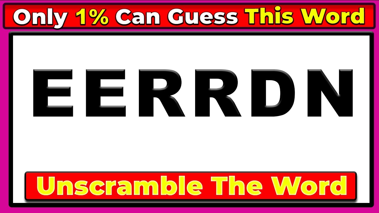 Guess The Correct Word |Unscramble the 6 Letter Word - Guess the Word Challenge 64