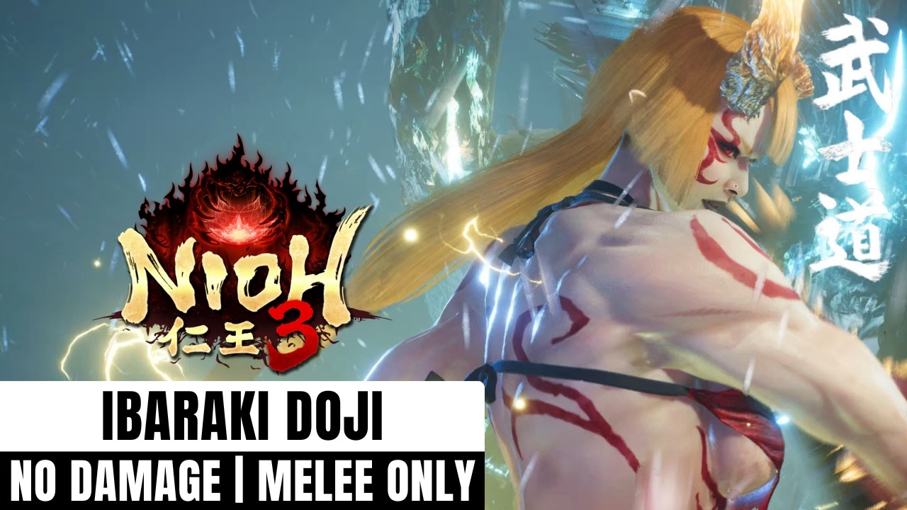 Nioh 3 - Ibaraki Doji Boss Fight (No Damage/Samurai Sword)