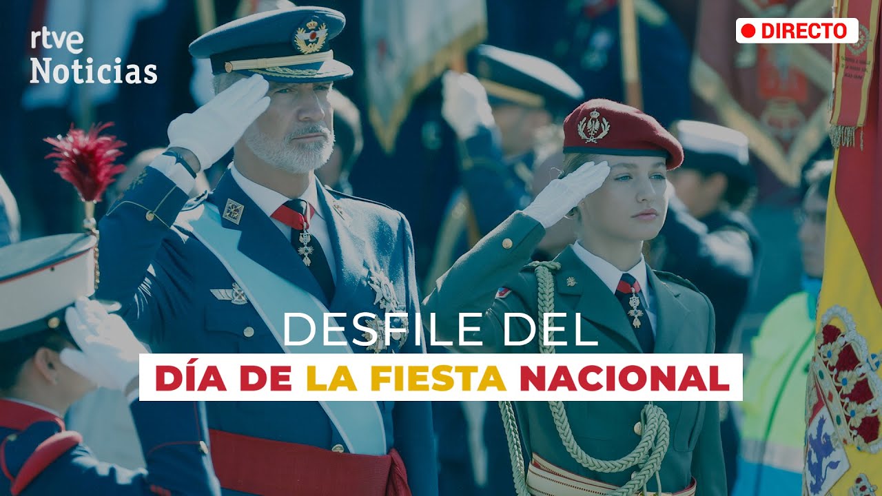 El DESFILE MILITAR por el 12 de OCTUBRE, presidido por los REYES y LEONOR | RTVE Noticias