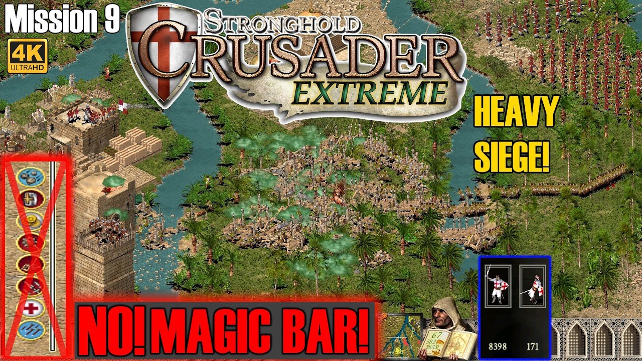 Экстремальная миссия 9: БЕЗ ПАНЕЛИ ПИТАНИЯ — СКОРОСТЬ 90 — Stronghold Crusader ЭКСТРИМ (4K 2160P)