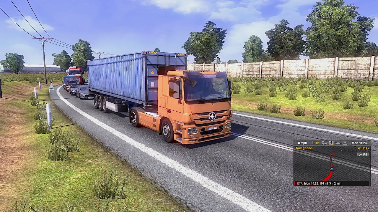 Euro Truck Simulator 2 |Container Transport | 4K Video
