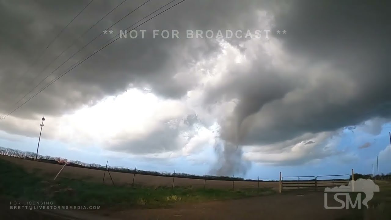 04-29-2022 Andover Tornado Genesis, Rotation, Funnel, and Touchdown