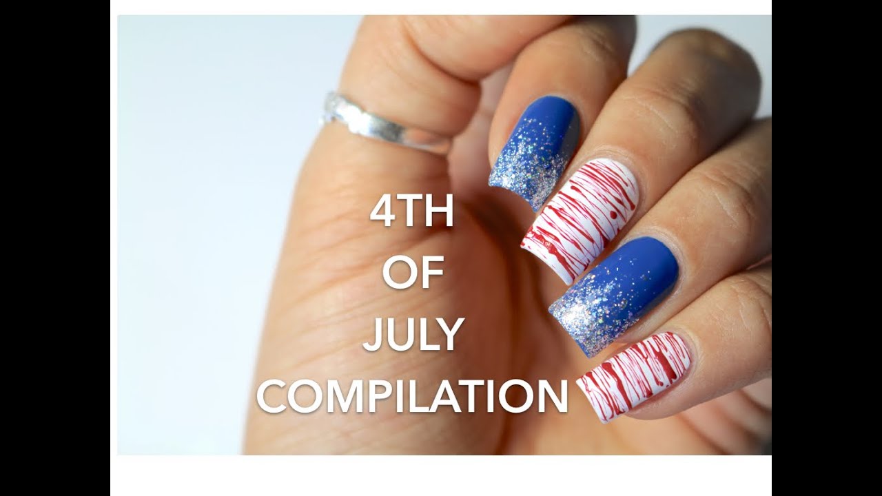 4TH OF JULY NAIL ART COMPILATION- ALL SKILL LEVELS | BANICURED
