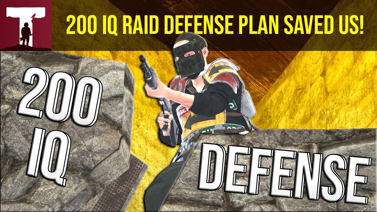 200IQ RAID DEFENSE PLAN SAVED US! (Rust)