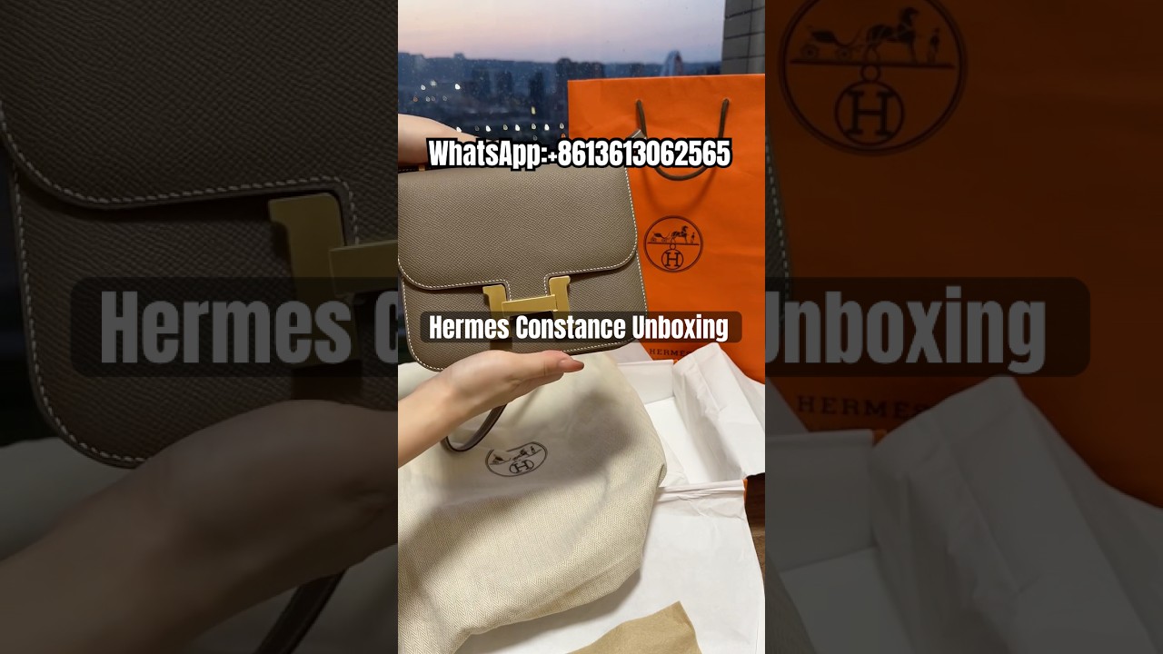 Hermes Constance Etoupe Epsom Leather Unboxing Video #luxurybag #hermesbag #hermes #hermesconstance
