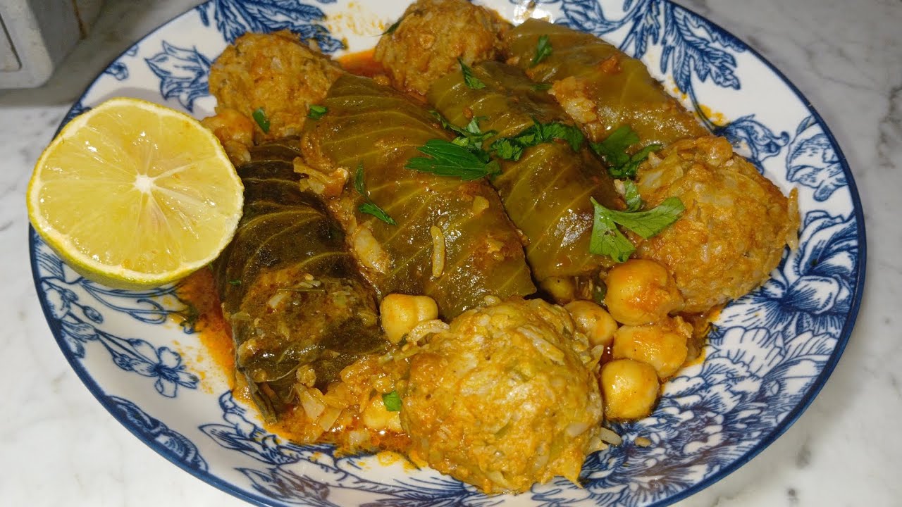 دولمة كرمبيط او محشي الكرمب على الطريقة الجزائرية التقليدية يجي يذوب زبدة ومييدم لطرف 😍😋