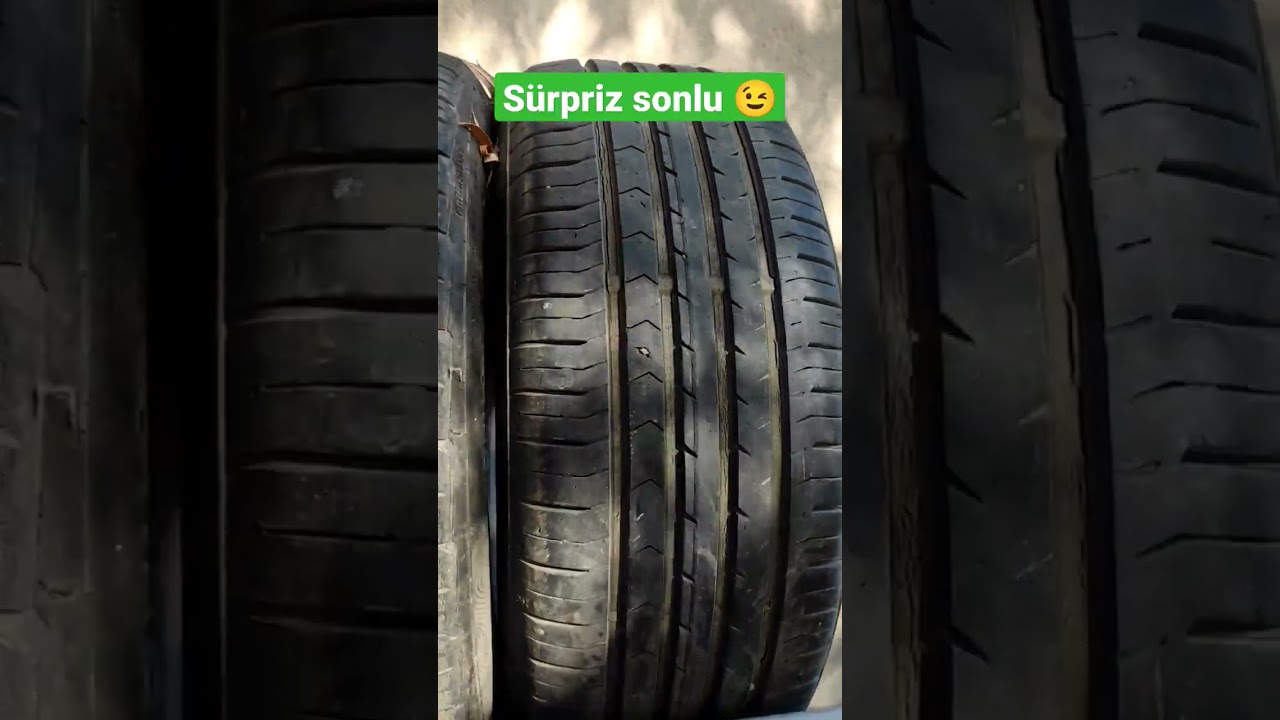 5 yılını ge&ccedil;en lastikte sertleşme ve &ccedil;atlamalar varsa kullanılmamalıdır. #araba #lastik #tamir