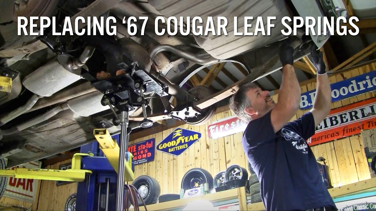 Замена просевших рессор на Cougar 1967 года с пробегом 300 тыс. миль