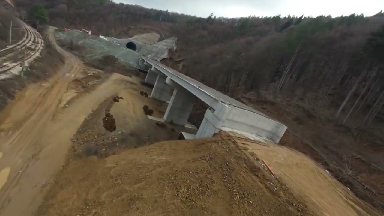 Модернизацията на жп линията в участъка Костенец – Белово DJI AVATA 2 | 22.12.2025