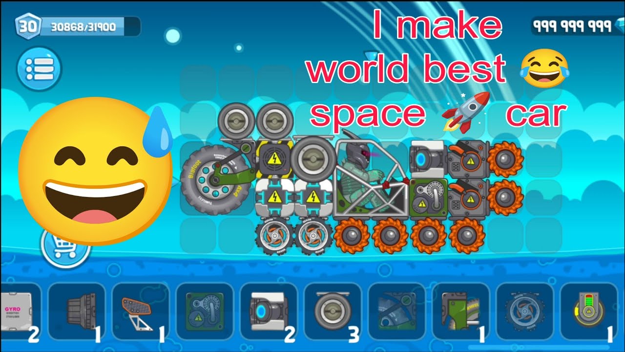 I make world best space 🚀 car Rovercraft game 🎯 gameplay 🔥 [1080P 60FPS]