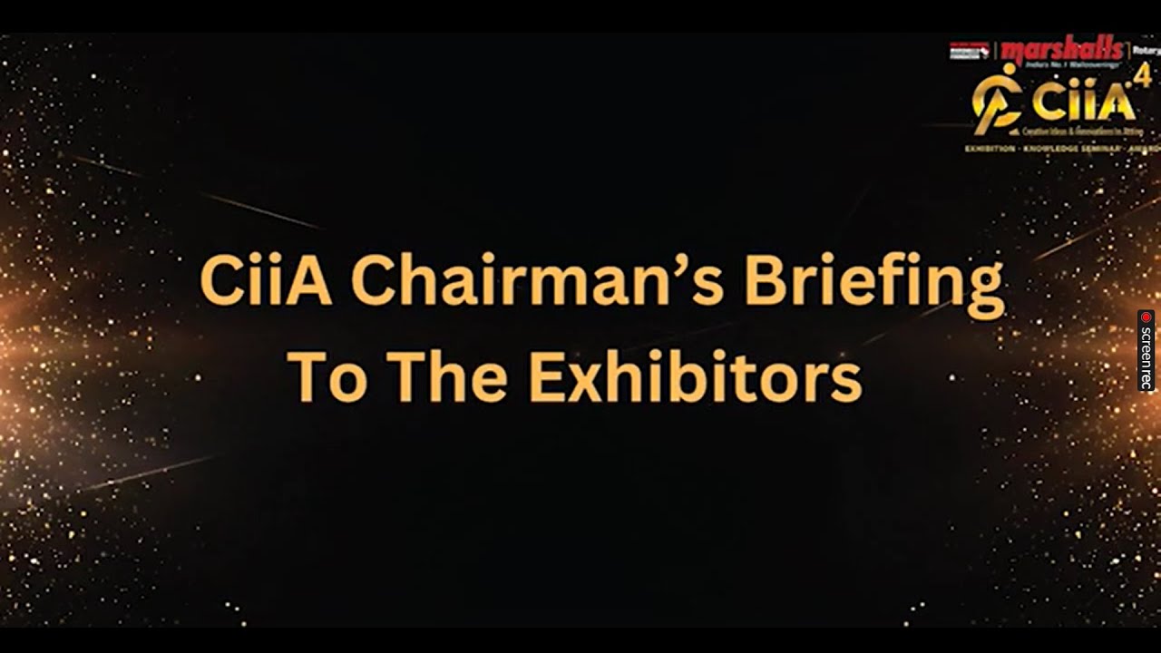 CiiA Chairman's Briefing to the Exhibitors